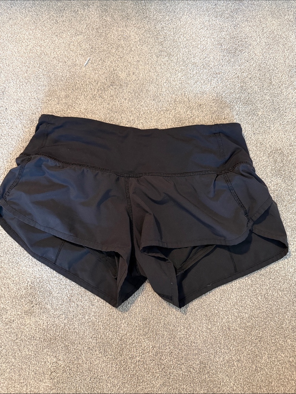 lululemon athletica Black Layered Running Shorts